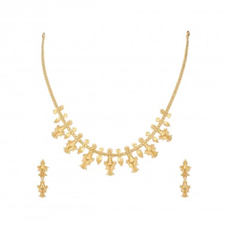 The Misty Gold Necklace Set