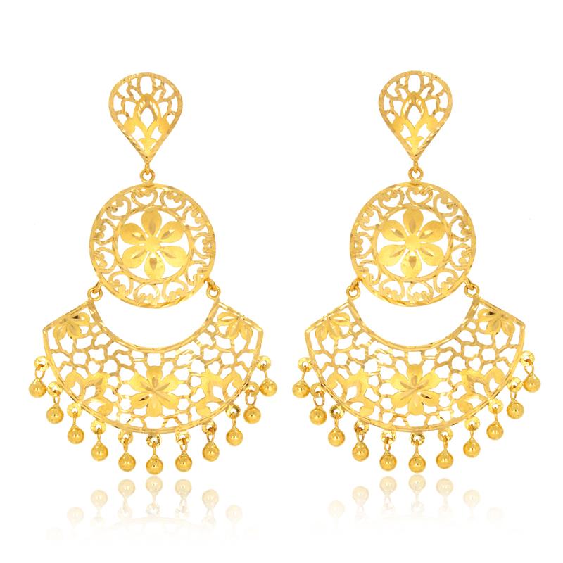 Artistic Gold Earrings