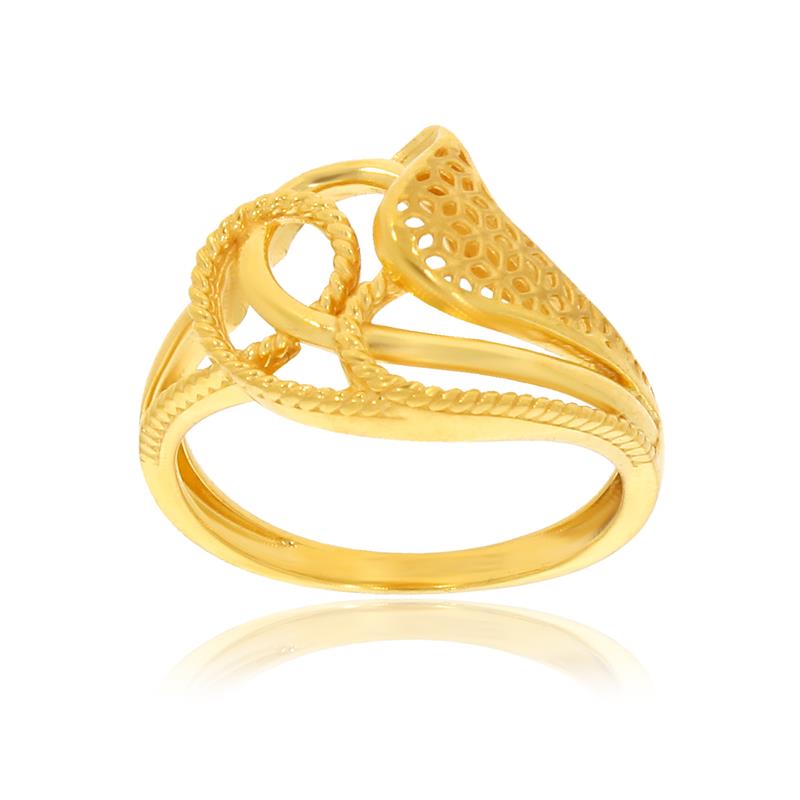 Jafri and Intertwined Gold Ring