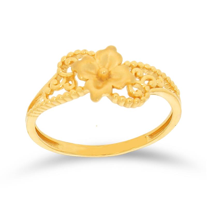 Beautiful Flower Gold Ring