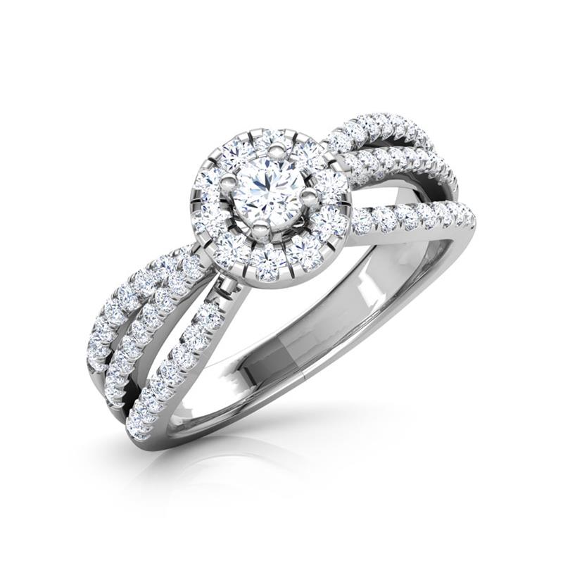 Lura Halo Diamond Ring