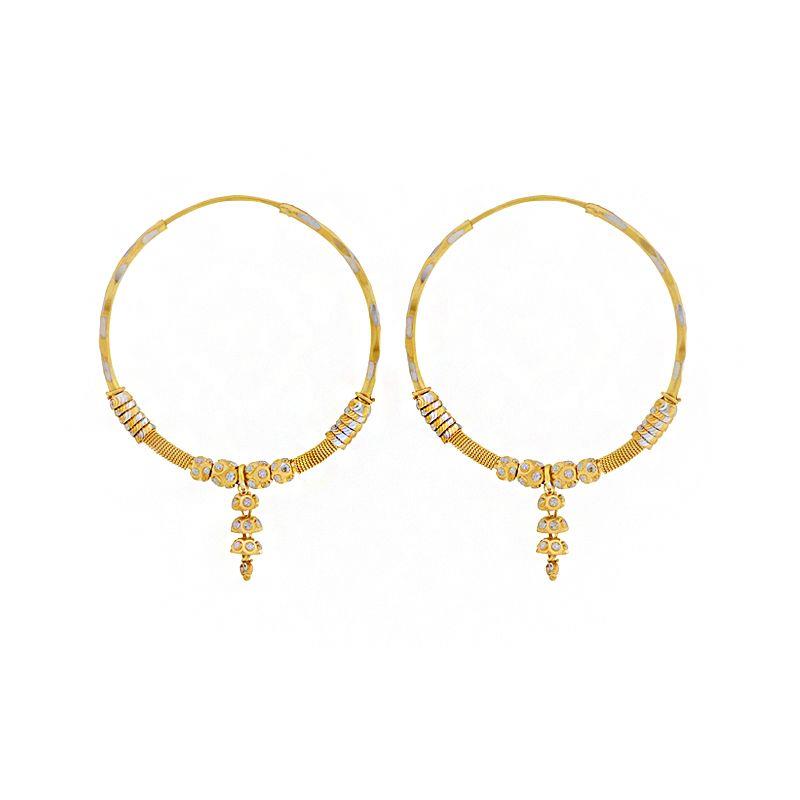 2-Tone Jhumki Hoops