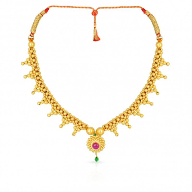  Gold Necklace NKNG021