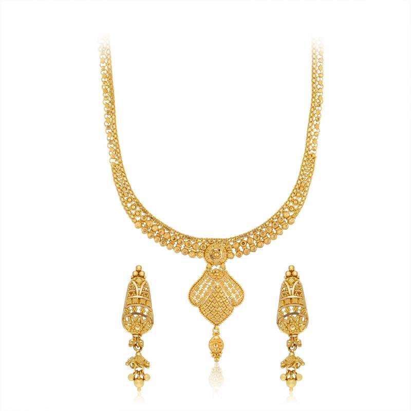 CRAFT WORK GOLD NECKLACE SET