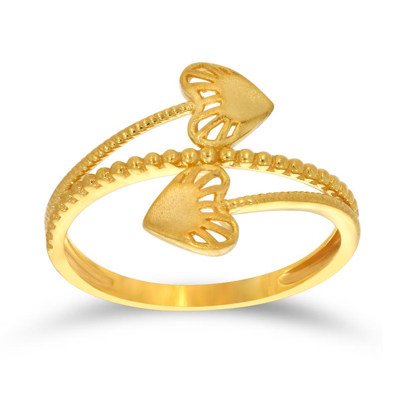 Cupid Hearts Gold Ring