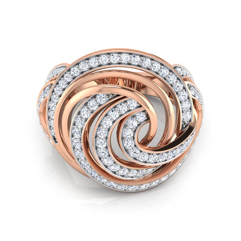 Swirl Fashion Diamond Ring