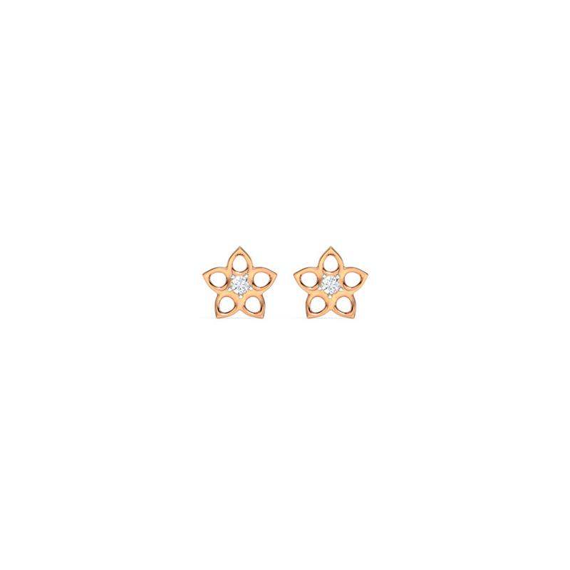 Full Bloom Diamond Stud Earrings