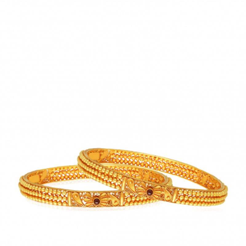 Gold Bangle Set BS100000180090