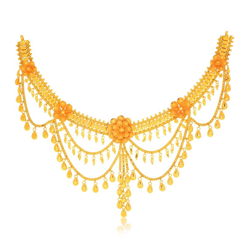 The Layered Jhoomar Gold Necklace