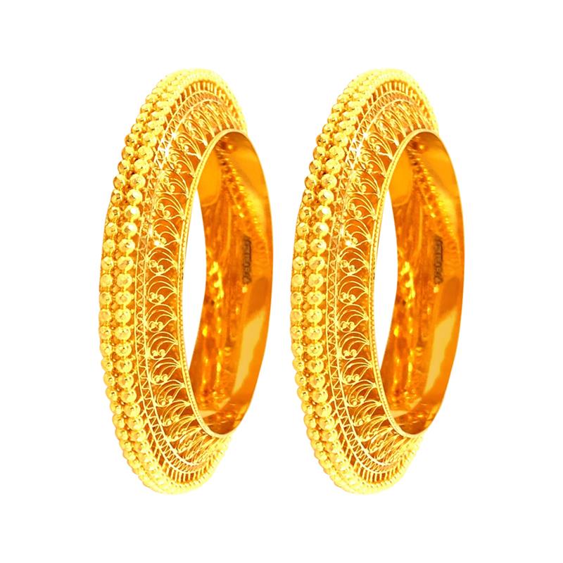 Ceremonial Traditional Yellow Gold 22kt Bangle