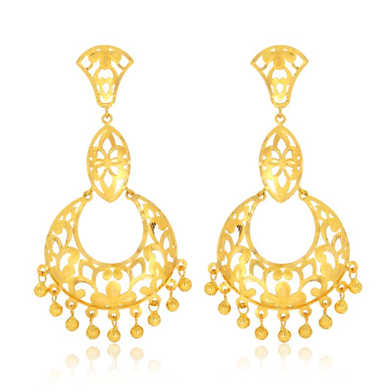 Innovative Chandelier Gold Earrings