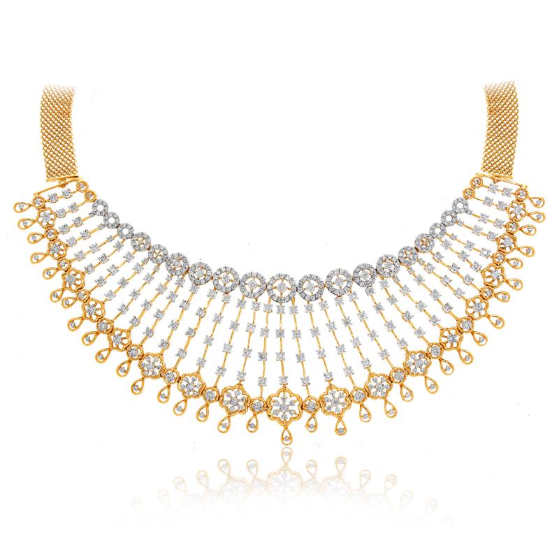 Dazzling Daisy Diamond Necklace