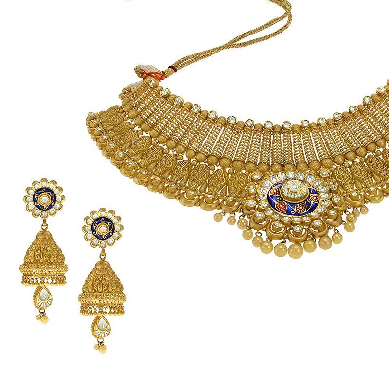 Antique Meenakari Kundan Choker 11