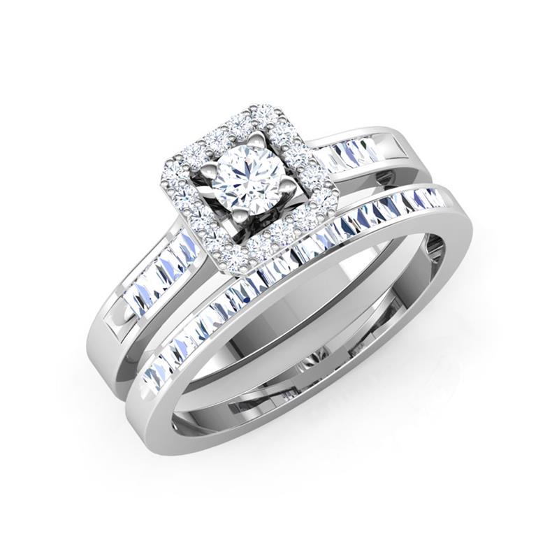 Sparkle Diamond Bridal Ring Set