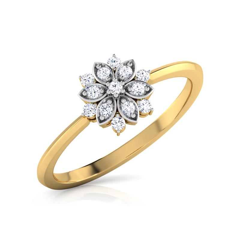 Kiki Fiorella Floral Diamond Ring