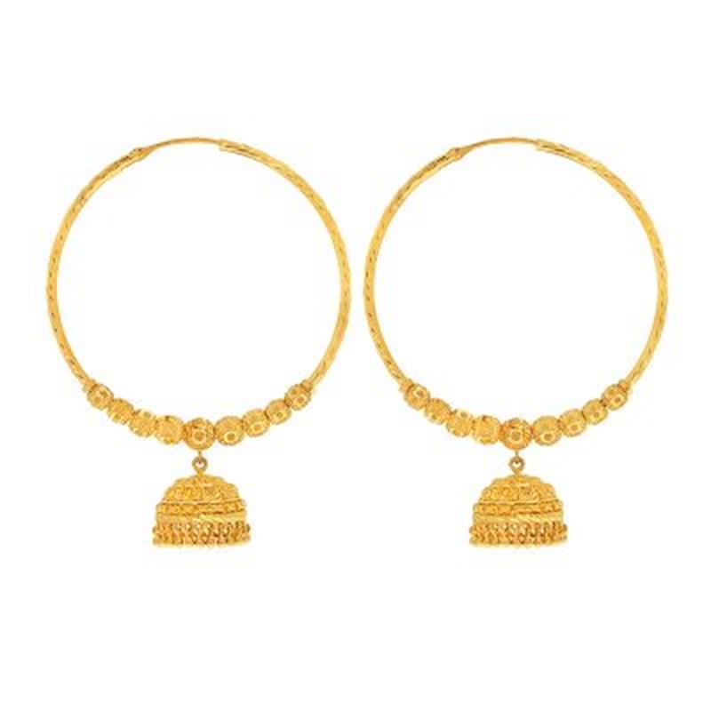 Extra Large Jhumka Hoop