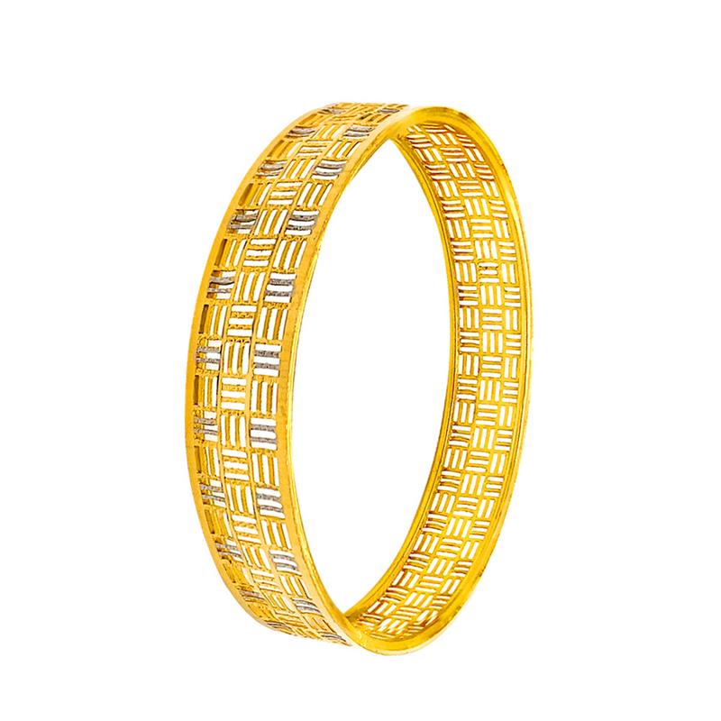 Elite Cutout Regular Wear Gold Bangle