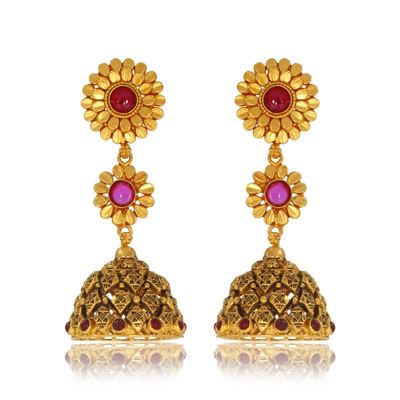 Rejuvenating Gold Jhumka