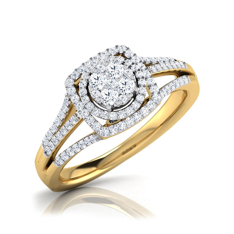 Lucy Double Halo Diamond Ring