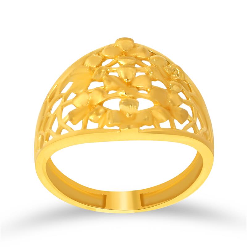 The Floral Jaal Beauty Gold Ring