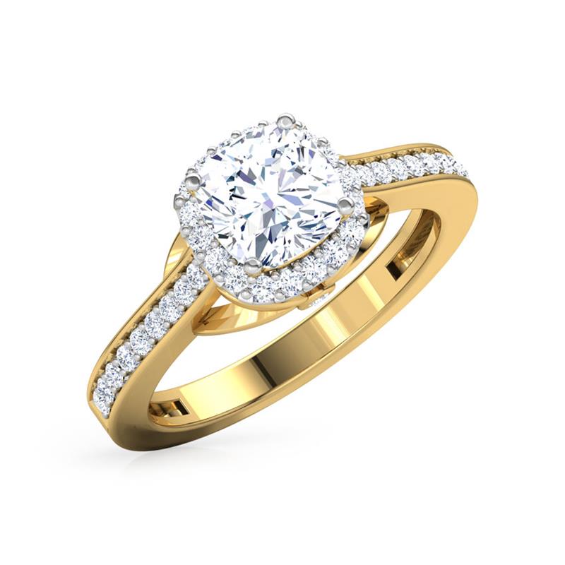 Queen of Diamonds Solitaire Ring