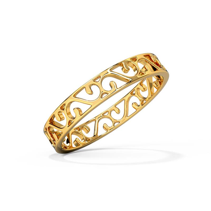 Ornate Cutout Gold Band