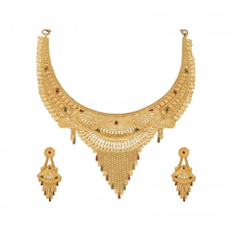 The Nishadi Gold Necklace Set 