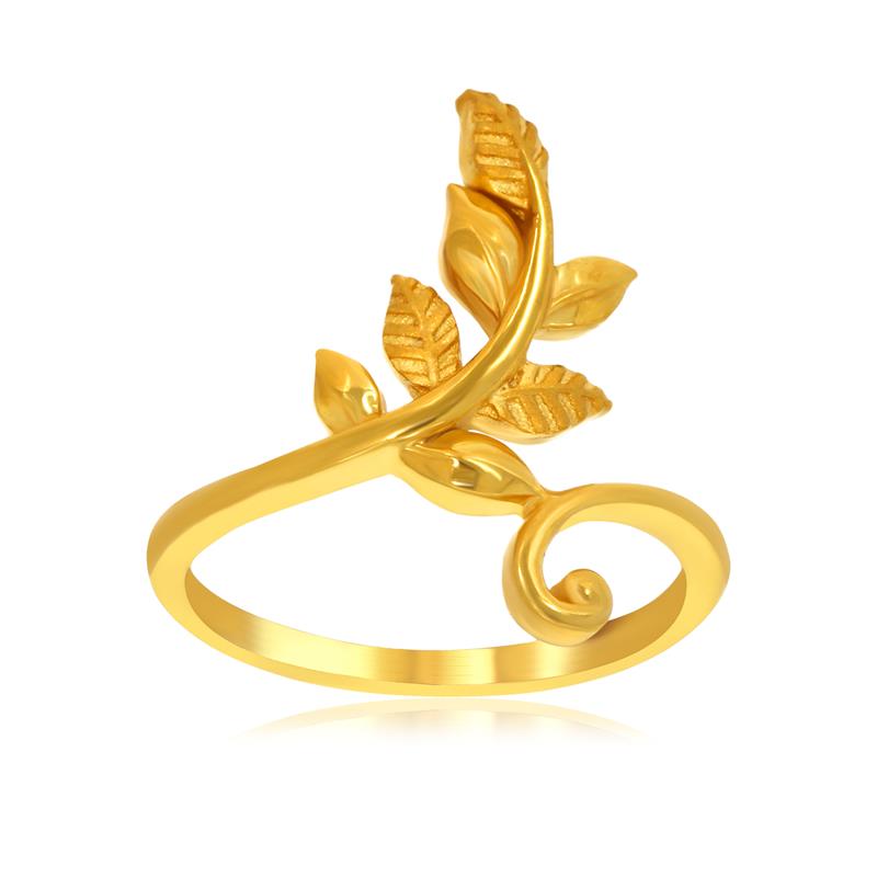 Leafy Gold Ring