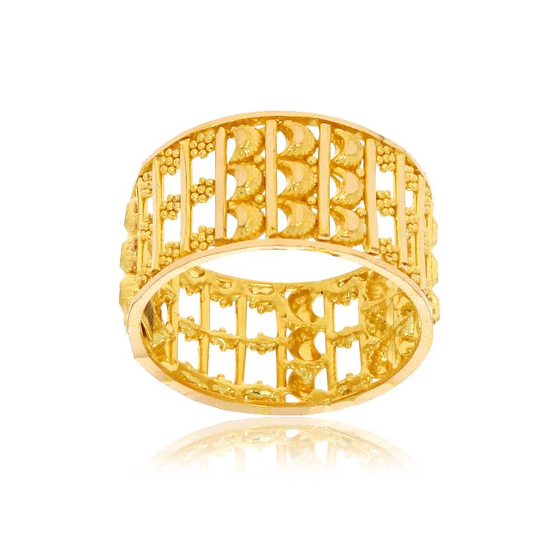 The Cresent Rezi Gold Ring