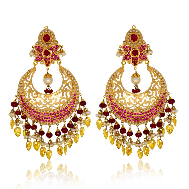 Charismatic Craft Gold Chandelier Earrings