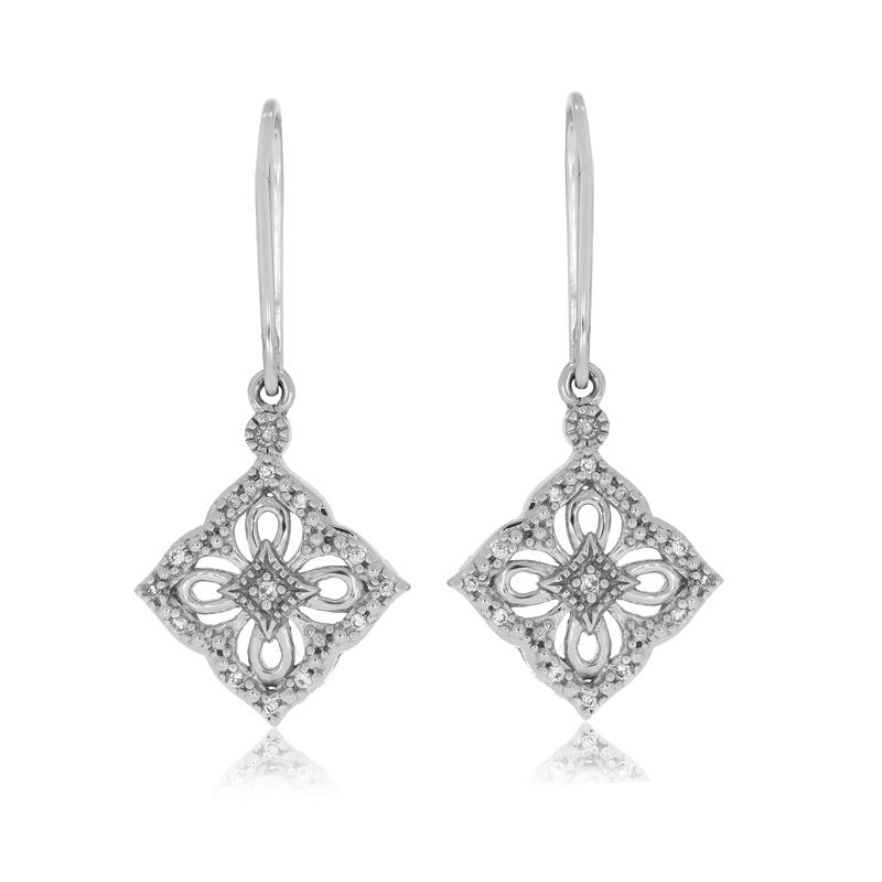 Ornate Venus Diamond Earrings