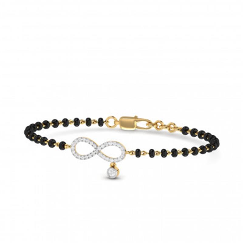 The Infinity Diamond Mangalsutra Bracelet