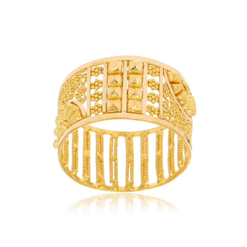 The Quad Rezi Gold Ring