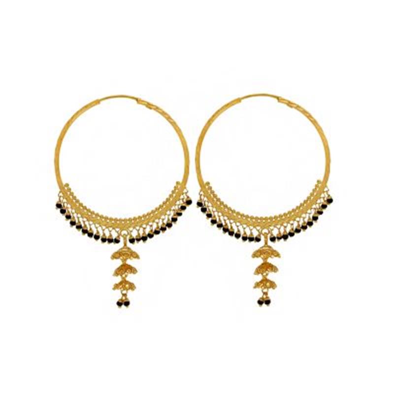 Dainty 3-Step Jhumka Hoops