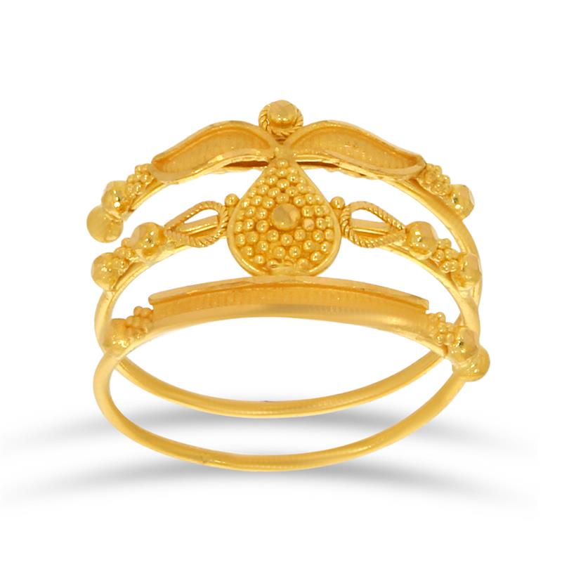 Oval Spiral Gold Ring