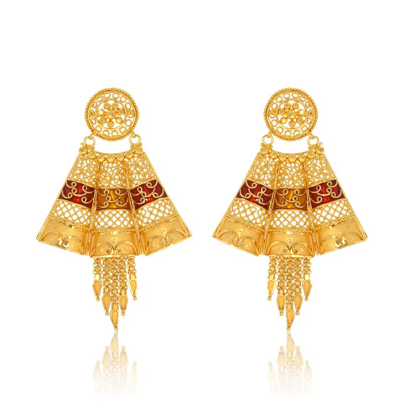 Folding Gold Earrings