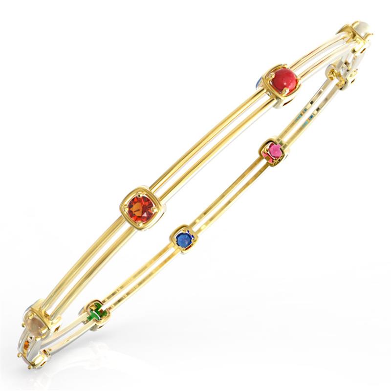 Classic Gemstone Bangle