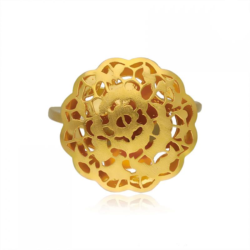 SHINE FLOWER GOLD RING