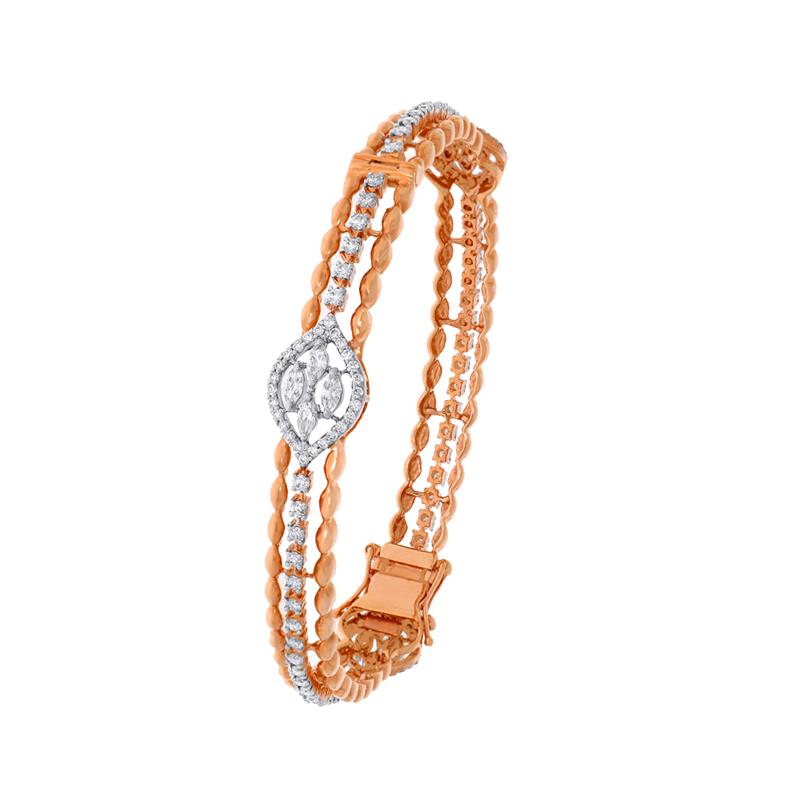 Eternal Twist Openable Diamond Bracelet Bangle