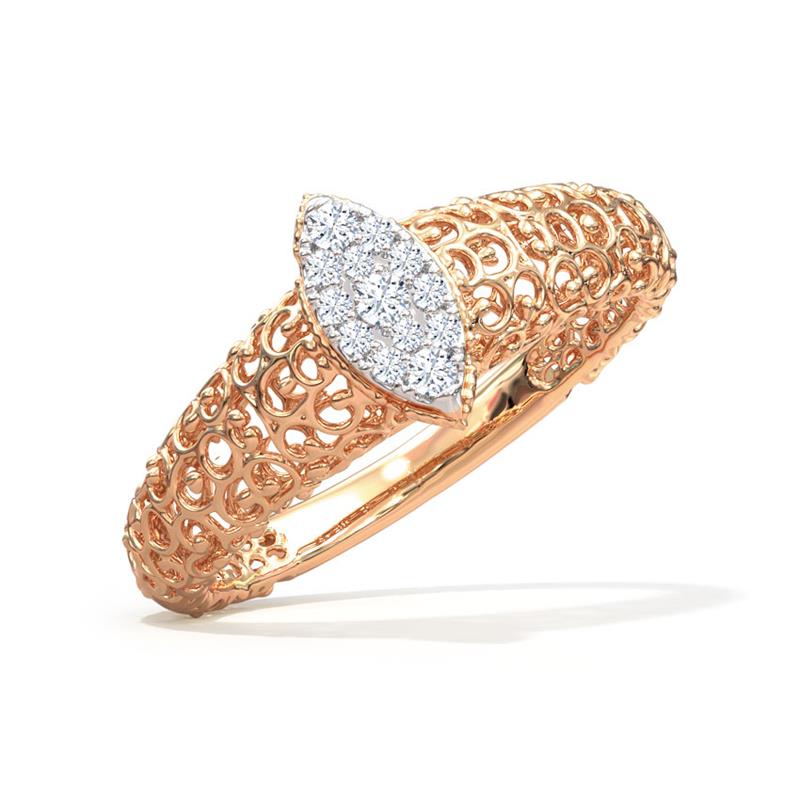 Marquise Mesh Diamond Ring