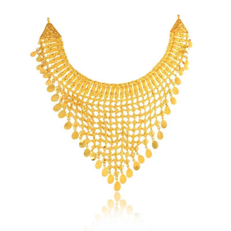 The Grandeur Jhalar Gold Necklace