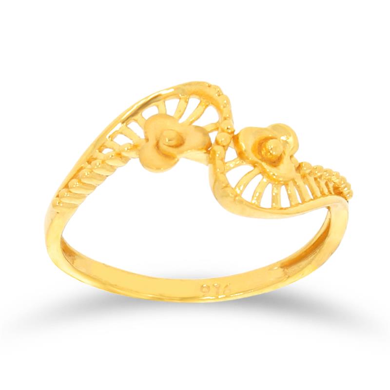 Curvy Filigree Gold Ring