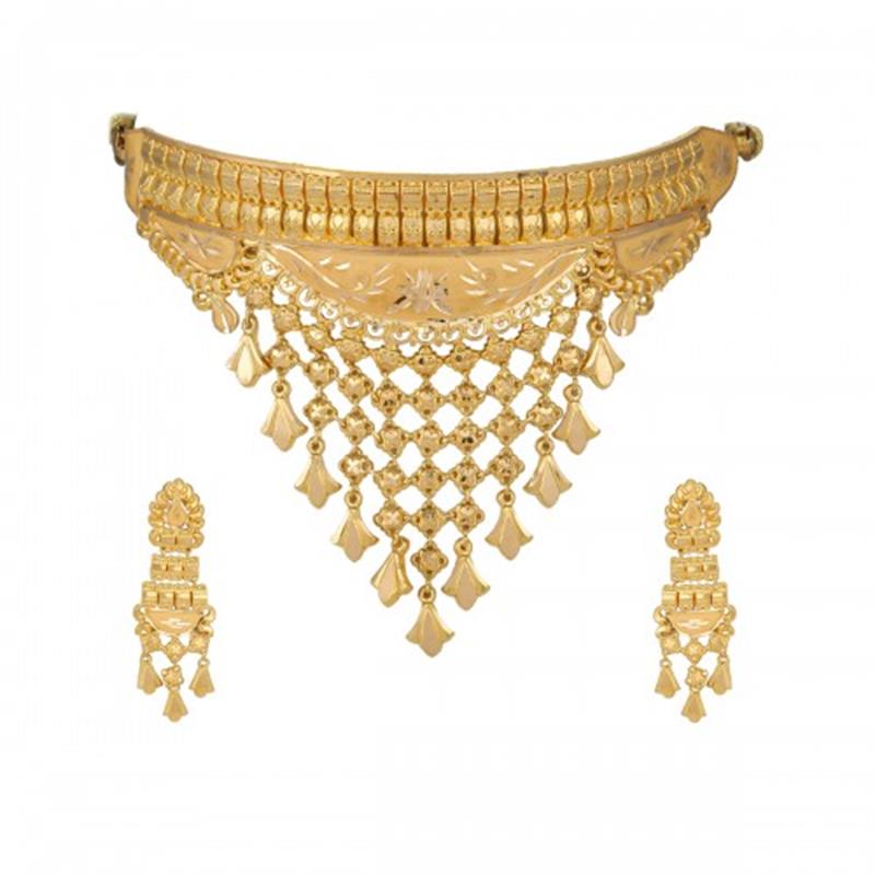 The Aarunya Gold Necklace Set