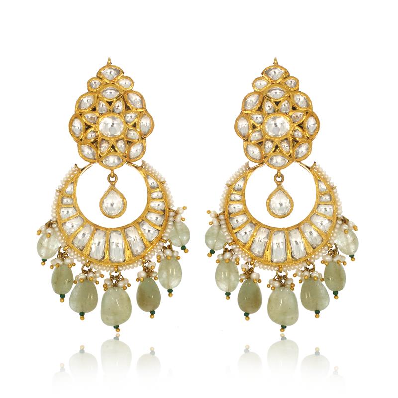 Graceful Artistic Gold Chandlier Earrings