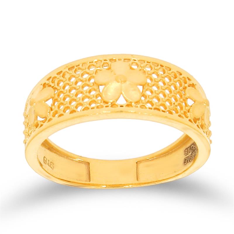 Stunning Daisy Net Gold Ring