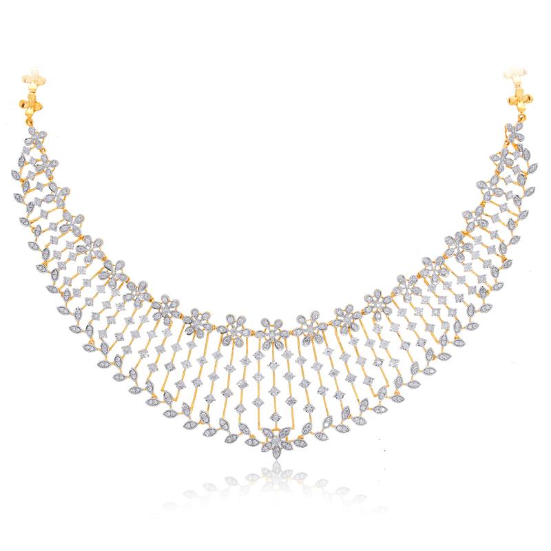 Remarkable Gardenia Diamond Necklace