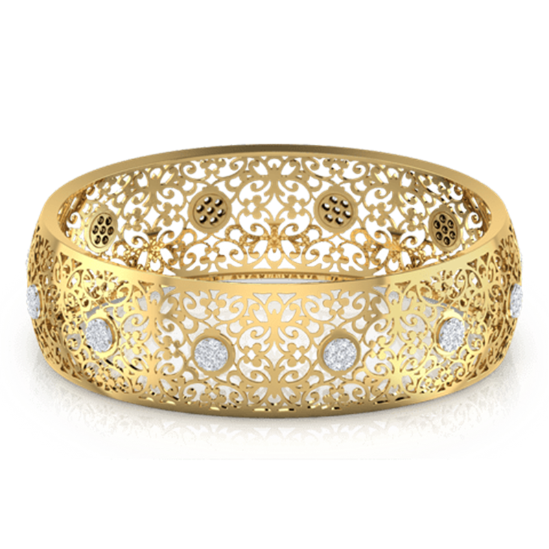 Aira Cutwork Diamond Bangle