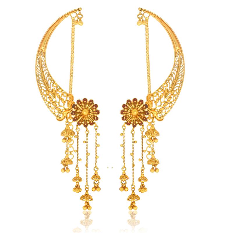 Swarya Meena Gold Kaan Earrings