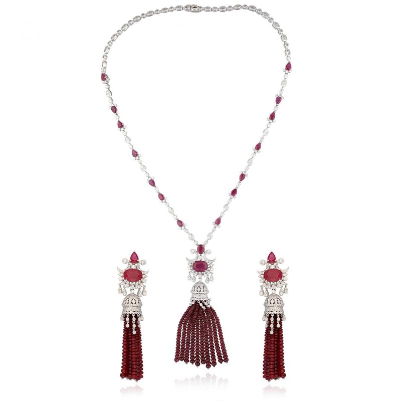 RUBY & DIAMOND TASSEL