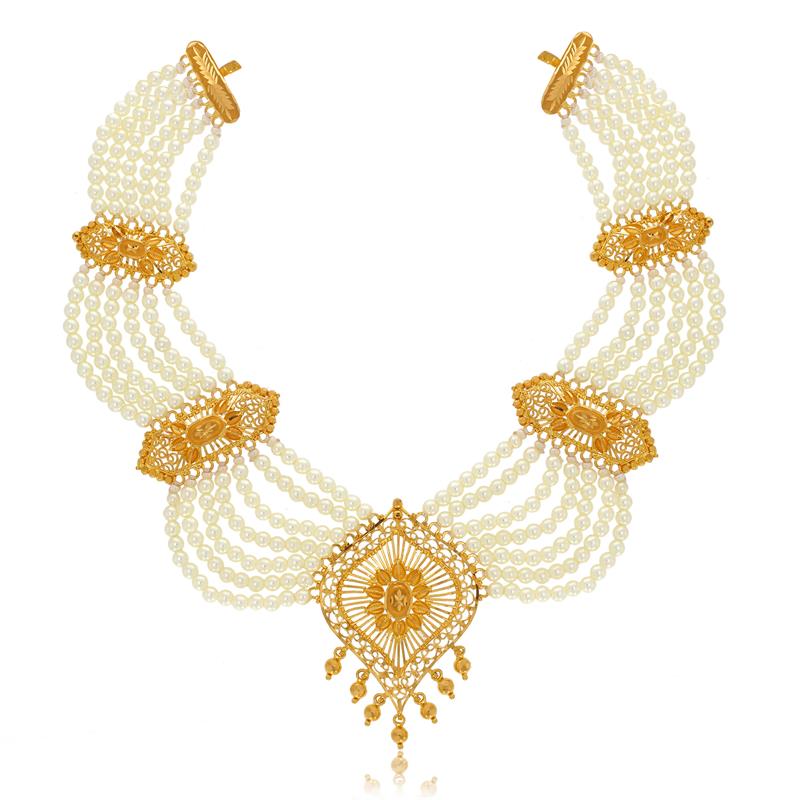 The Victoria Chinese Pearl Gold Necklace